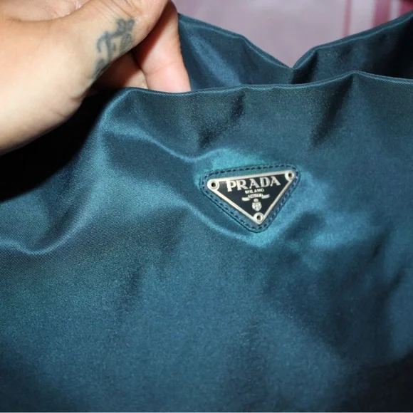 PRADA - Blue Large Tote Authentic EUC